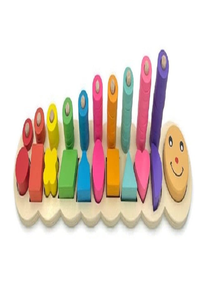 آرت بي لعبة فرز الأرقام الخشبية من ArtBee®، ألعاب مونتيسوري للأطفال الصغار - لعبة فرز الأشكال والعد للأطفال من عمر 3 إلى 5 سنوات (مجموعة الأشكال) - Image 2